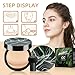 Mushroom Head Air Cushion CC Cream - BB Cream Foundation Makeup Moisturizing Concealer Long-Lasting, Cushion Foundation Full Coverage Self Adjusting for Mature Skin & All Skin Types (Natural)