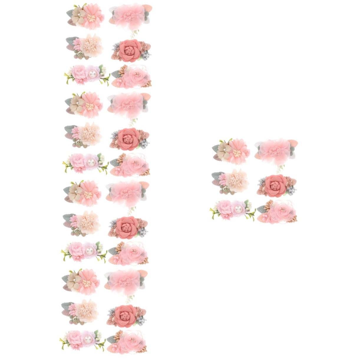 Abaodam 30 Pz della ragazza hair clip hair pin fermagli per fiori per Fiocchi per fiocchi di fermagli per per per bambini tessuto Colorful