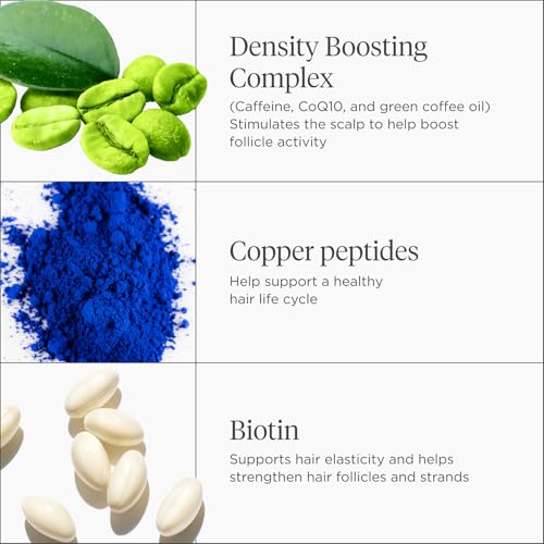 Briogeo Destined for Density Caffeine + Biotin Peptide Density Serum | Increases Hair Thickness & Volume for Fine or Thinning Hair | Fast-Absorbing & Non-Greasy | Fragrance-Free | Vegan & Cruelty-Free