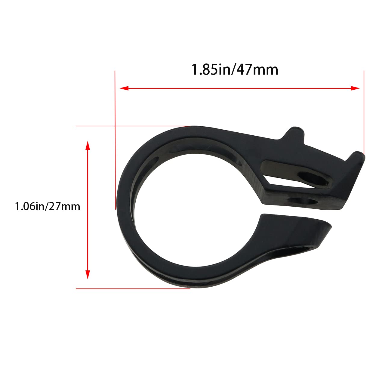 M:Part Threadsaver seat clamp 31.8 mm, black 31.8 mm Black