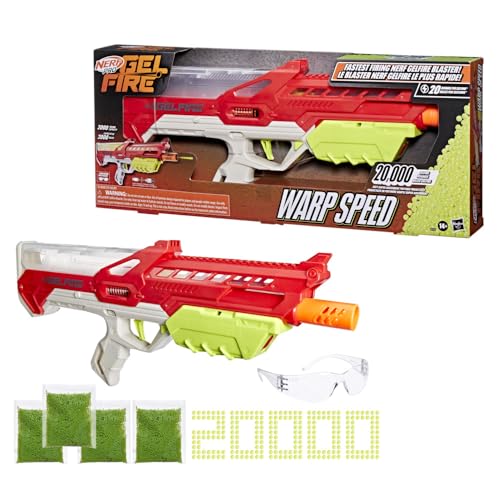 Image of Nerf Pro Gelfire Warp Speed Motorized Water Bead Blaster, Fastest Firing Gelfire Blaster, 20,000 Gelfire Rounds, 2,000 Round Capacity, Gifts for Teens 14+