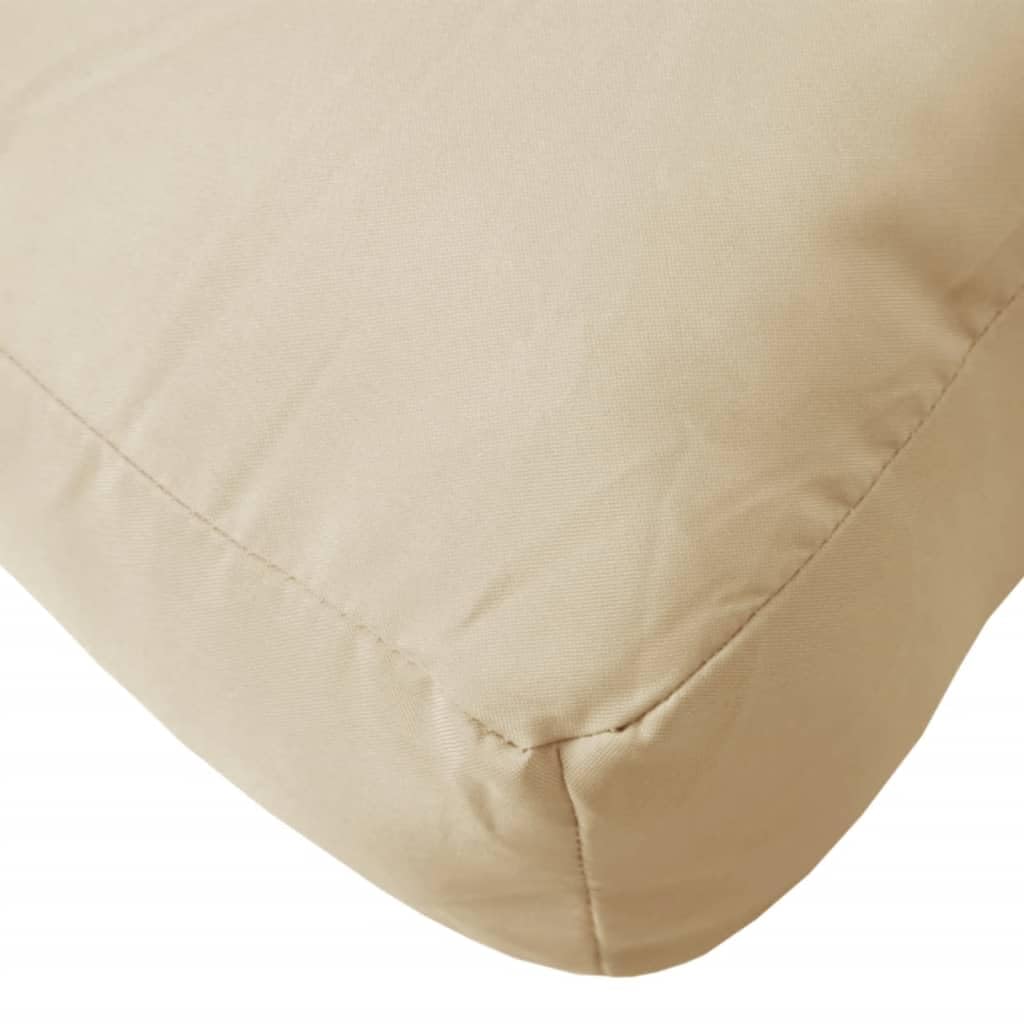 vidaXL Cojín para sofá de palets de Tela Beige 60x40x12 cm