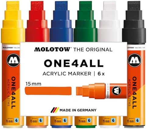 Molotow One4All 627HS - Juego básico de rotuladores acrílicos (gr...