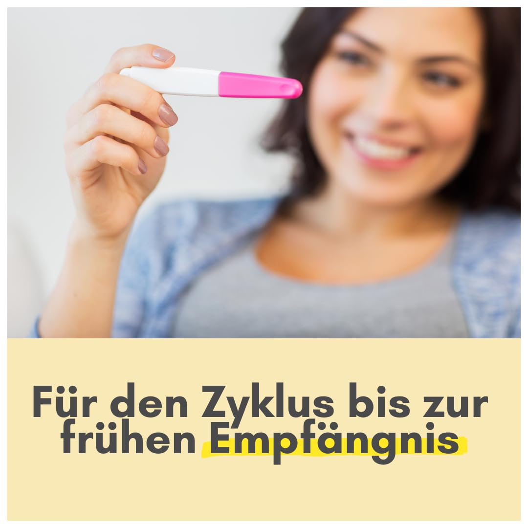 Kinderwunsch Kapseln | maximale Unterstützung vom Zyklus bis zur Empfängnis | Premium-Komplex | mit Folat, Q10, Jod & 12 weiteren Inhaltsstoffen für eine lückenlose Rundumversorgung | made in Germany