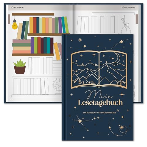 BIROYAL Book Journal 2026 : Reading Journal mit Platz für 52 Bücher 224 Seiten Lesetagebuch A5 zum Notieren Nachdenken und Freude am Lesen Bookish stuff Bücher zubehör Buch Gadgets Lese Gadgets