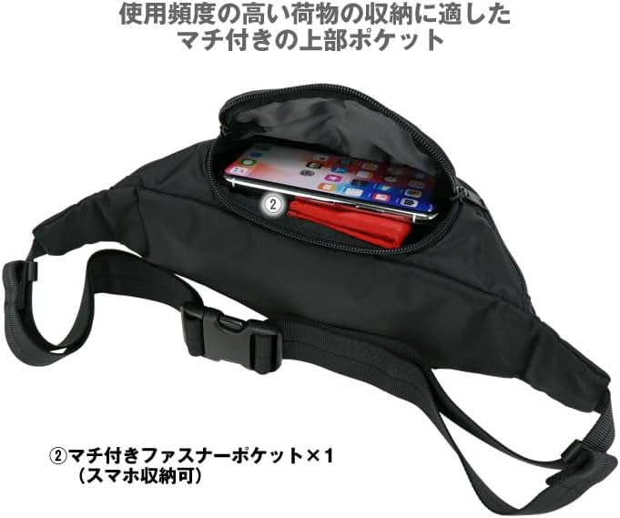 ポーター フラッシュ ウエストバッグ(S) ボディバッグ メンズ