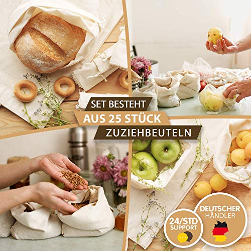 ELES VIDA ZZZB Stofzak, diverse maten, set om te beschilderen, in natuurlijke zakjes, naturel, 25 x 30 cm | 25 stuks, modern - Image 5