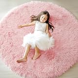 ⭐Parfait pour la chambre d'enfant et partout -- Avez-vous un petit qui aime jouer par terre ? Si c'est le cas, notre tapis rond est un « achat incontournable » pour vos enfants ! notre tapis en peluche offre également chaleur et confort entre les enfants et le sol froid pendant leur temps heureux ! Et il est également très utile pour les rassemblements dans le salon, assis près du lit, se reposant sur le balcon !