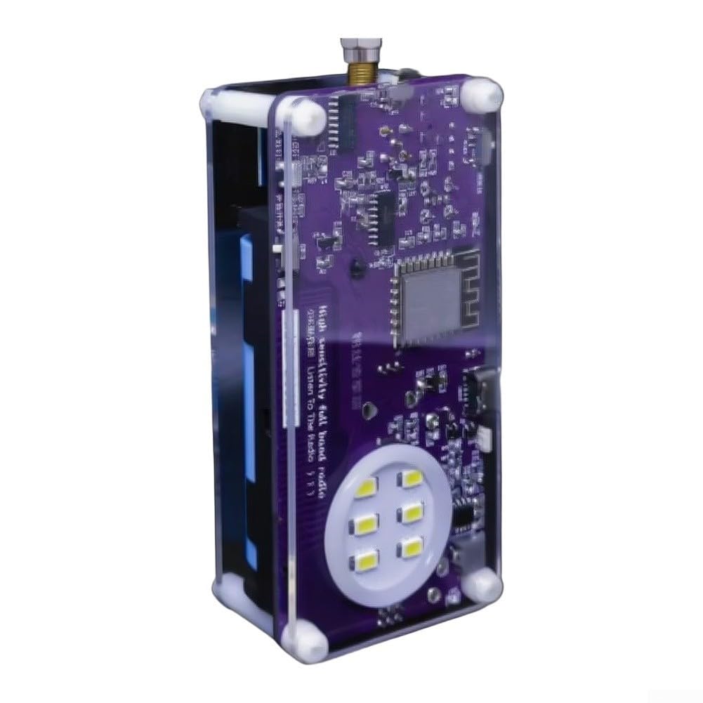 SSB Vollband Radio Handheld für dsp Chip 2500mAh SSB Vollband(Transparent) | Einseitenband SSB, volles Band 157kHz-30MHz, hochsensibler für dsp-Chip, 2500mAh für akku, für ota Updates