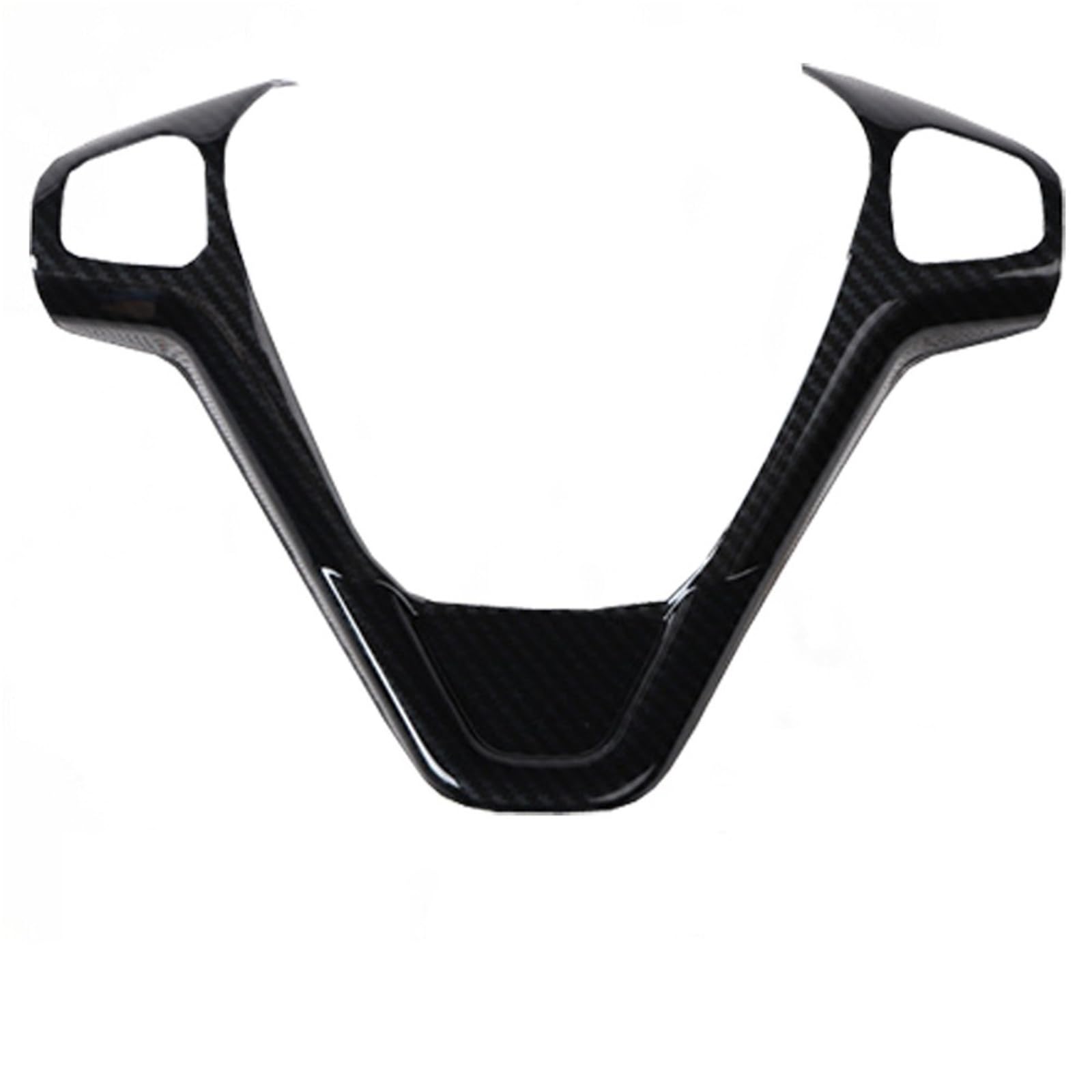 KUWAYO for Ford New Fiesta MK7 Ecosport Figo B-MAX KA+ Courier Car Accessories Steering Wheel Cover Trim Decorative Refit Sticker(C Type Carbon Fiber)