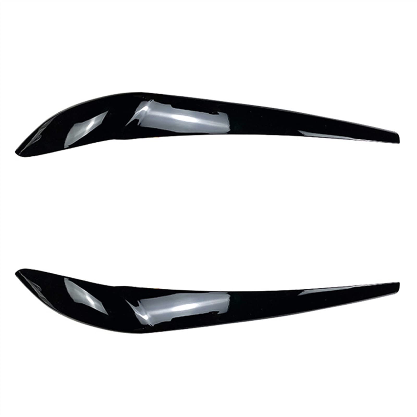 Car Modeling Accessories Front Headlight Eyebrow Eyelid Lamp Sticker for X3 F25 X4 F26 2014 2015 2016 2017(Gloss Black)