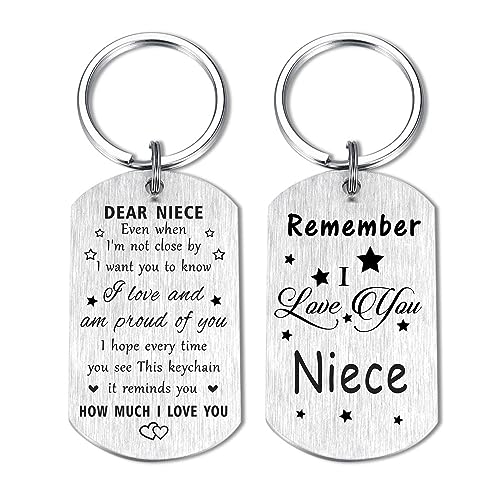 Resdink Remember I Love You Niece Gifts for Day Proud My Dear Niece Gifts for Mothers Day Birthday Graduation from Uncle Auntie