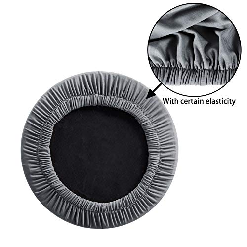 Lushvida Round Bar Stool Covers - Super Soft And Washable Elastic Stool Slipcover For Dia.12-14" Chair, Set Of 2 #TOP3