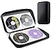 Produktbild Tinksky 80 Stück DVD-Speicher Hartplastik schützende CD-Hüllen Portable (schwarz)