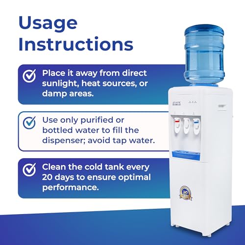 Image of ATLANTIS Sky | Floor Standing Water Dispenser with Hot, Normal & Cold Water | 3L per Hour Cooling Capacity