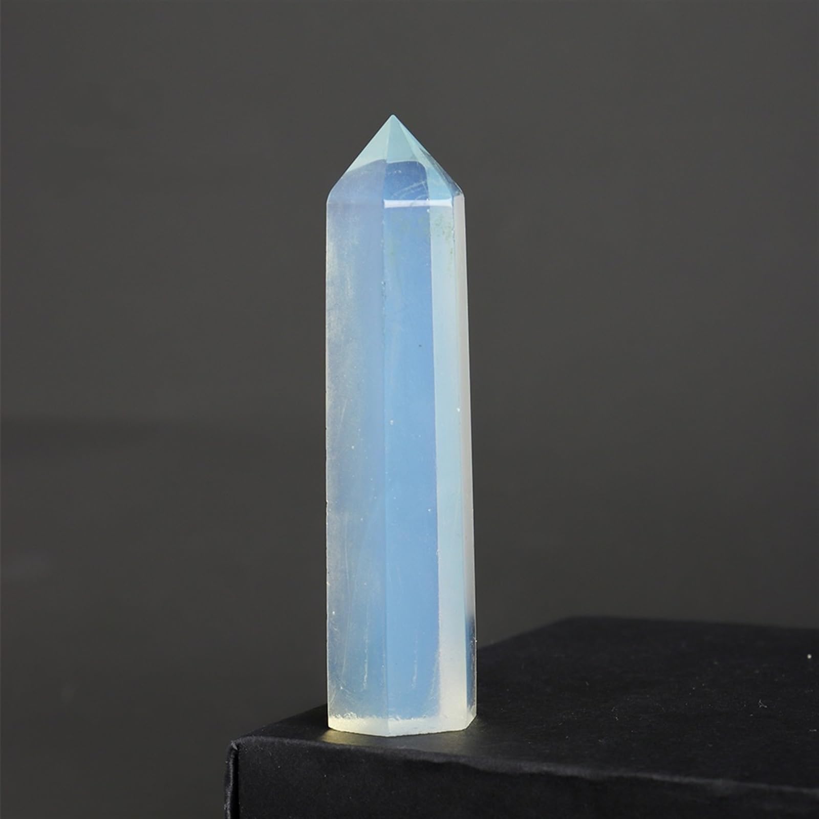 Ylquxeuv One Color 7-8Cm Crystal Point Quartz Rainbow Wand Column Rose Rock Home Decor Stone (Color : Opal)