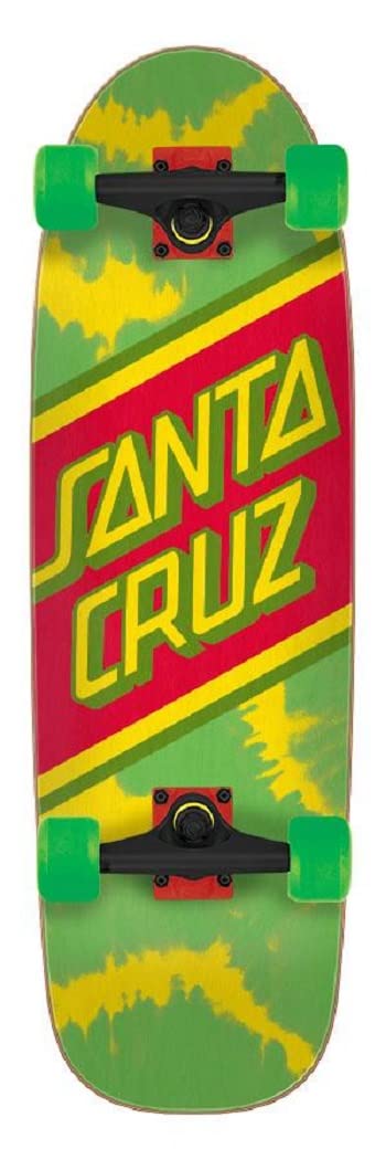 Santa Cruz Skateboards Rasta Tie Dye Street Skate Cruzer, 22,3 x 73,8 cm