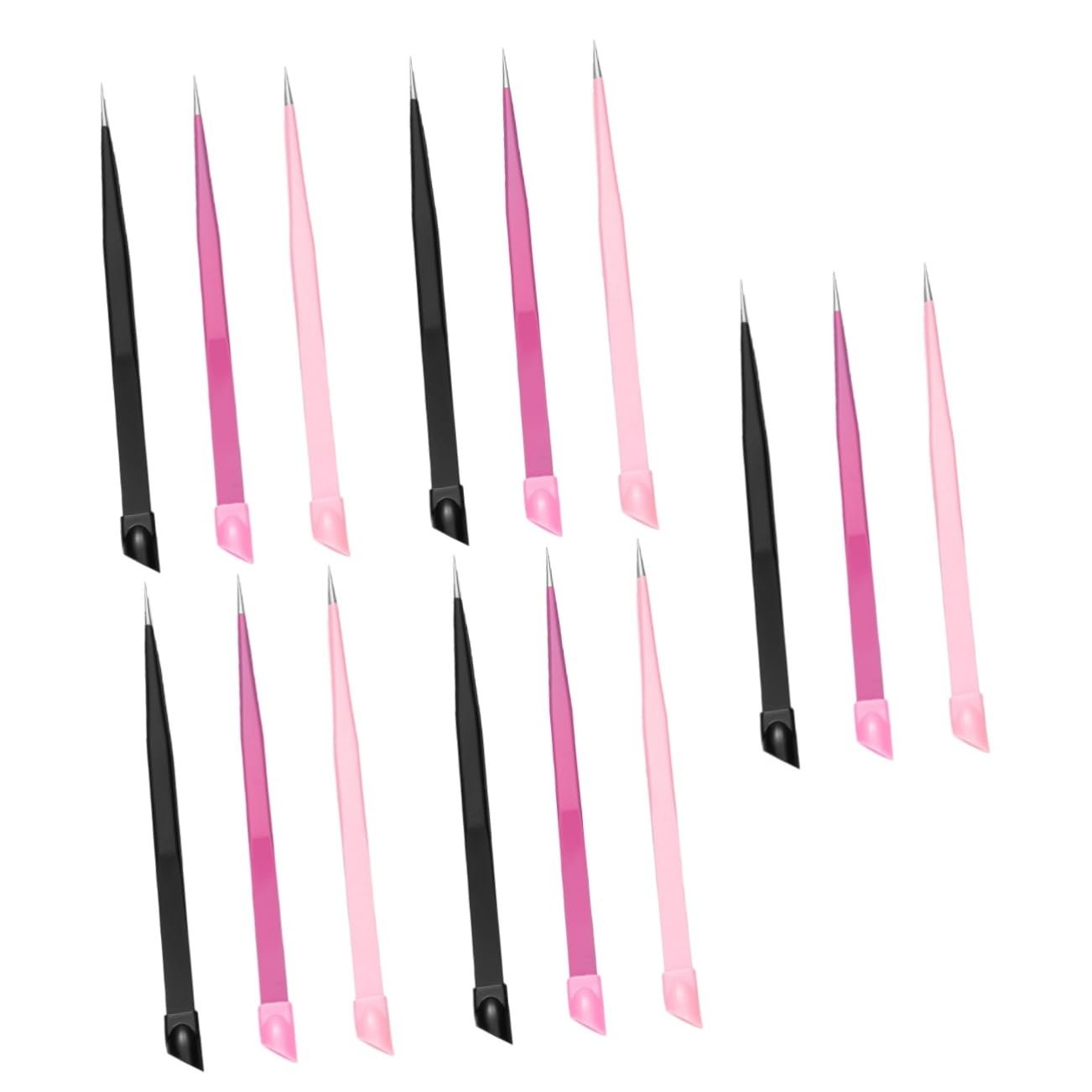 5 Sätze Doppelseitige Pinzetten Für Nail Art Bastelarbeiten Und Sticker Pinzetten Für Strasssteine Und Nagelsticker 3 Stück * 5