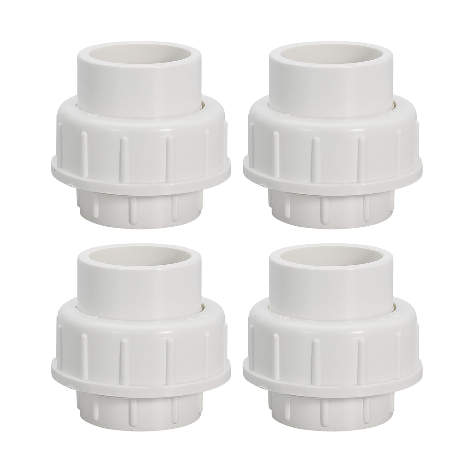 1 Inch Pvc Union Pipe Fitting 2 Pcs Slip Union PVC Adapter Coupling ...