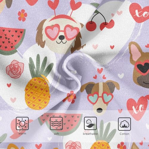 Little Girl Underwear Toddler Panties Kids Undies Dogs Pineapple Heart Soft Cotton Briefs 2T-8Y3