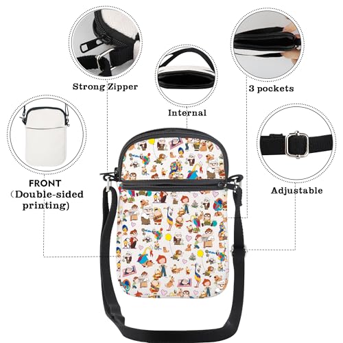 CMNIM Cartoon Movie Merch Gifts House Balloon Crossbody Bag Vacation Gift Travel Bag for Fans3