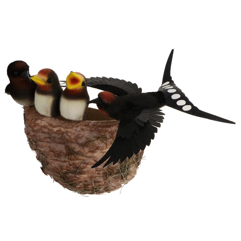 Oiseau artificiel réaliste pour décoration de balcon et fête thématique