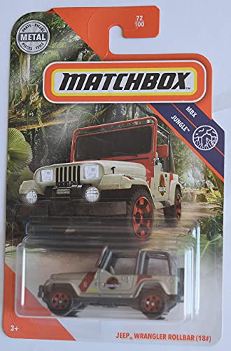 Matchbox Jeeps Wrangler Rollbar Gris 18 pulgadas miniatura 1