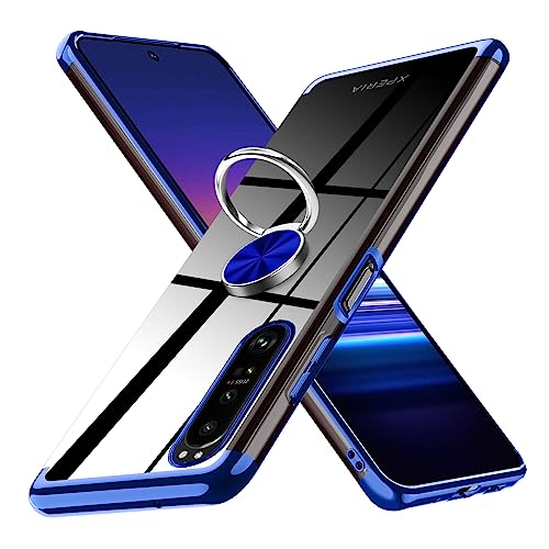 Xperia1 III P[X O NA ϏՌ SO-51B SOG03 Jo[  TPU y ^ Xgbvz[t ϖh~ 360°] ԍڃz_[ u[  2-Xp1 iii-02