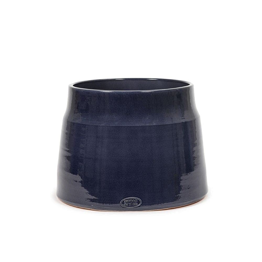 Serax Glazed Shades Blumentopf Mittlere Blau
