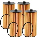 Saihisday FL2016 4Pcs Oil Filter, Replacement for E-350 Super Duty 2004-2010 6.0L Replacement for