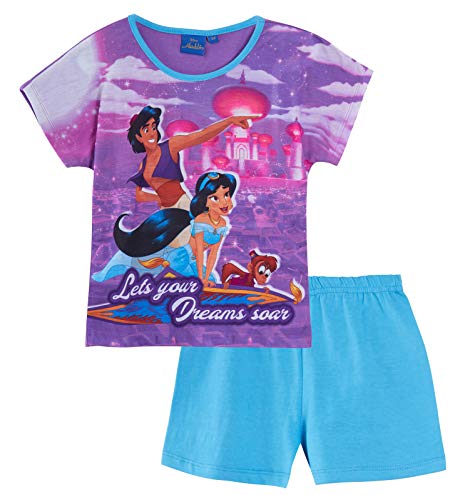 Disney Aladdin Princess Jasmine pijama corto Pjs Morado Dreams Soar 3-4 Años
