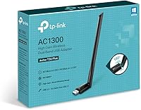Vista 7 de TP-Link - Adaptador USB WiFi para PC de escritorio, AC1300 USB 3.0, adaptador de red inalámbrica de doble banda con antena de alta ganancia