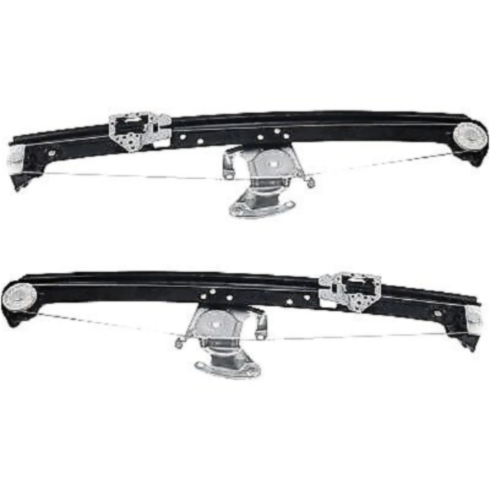 2pcs Car Door Glass Window Regulator Rear Side Power for BMW for X5 4.4L 2000-2006 & 3.0L 2001-2006 & 4.6L 2002-2003 & 4.8L 2004-2006 51357125059 740412