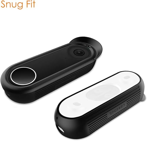 Miniatura 8 de Fintie Funda de silicona para el timbre Google Nest (cableado, 12 generación), funda protectora compatible con el timbre de video Nest Hello Video,