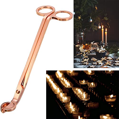 RALIS Candle Wick Trimmer-Wick Clipper-Wick Cutter Scissor-Candle Snuffer-Gift Package for Candle Lover(Rose Gold)