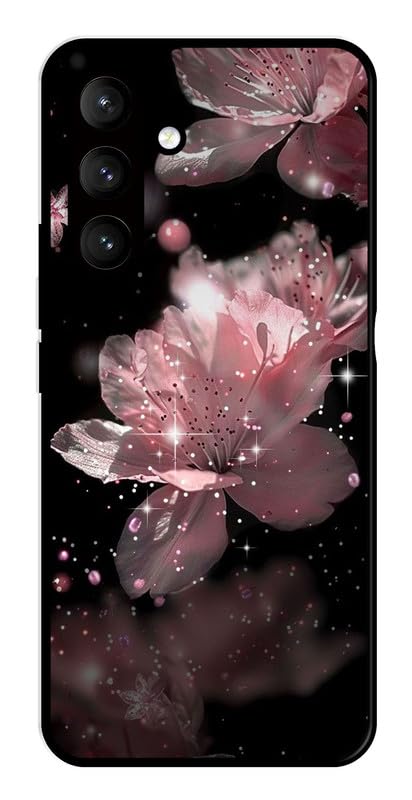 Image of AARFAA Compatible for Samsung Galaxy S26 5G Mobile Phone Back Cover Case for Metal | for Boys Girls | Cherry Blossoms Printed Rubber Silicone Soft TPU Sides with Camera Protection