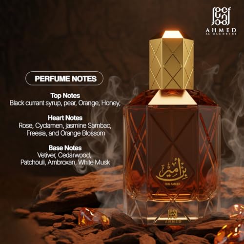 Image of Ahmed Al Maghribi Bin Ameer Long Lasting Eau De Parfum for Unisex - 90ml