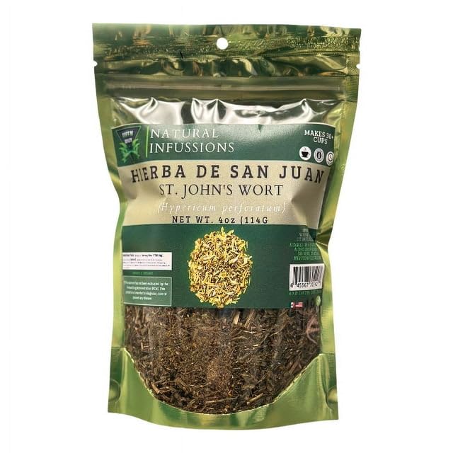 Miniatura 2 de Te Herbal Hierba de San Juan 4 onzas, té de hierbas (té de flores de hierba de San Juan), bolsa resellable, 100% té fresco natural