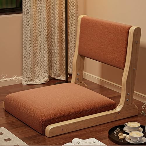 Silla de suelo plegable con soporte para el respaldo, cómodo asiento de meditación para sala de estar y dormitorio, cojín versátil para relajación y lectura