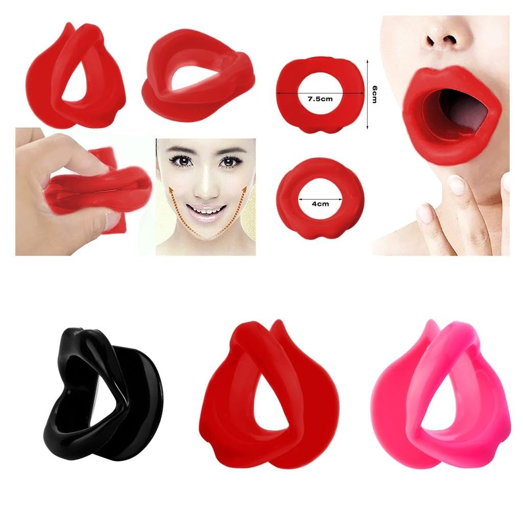 Silicone Face Lift Slimmer Lip Trainer Tightener Muscle Oral Exerciser Pink-picture-13