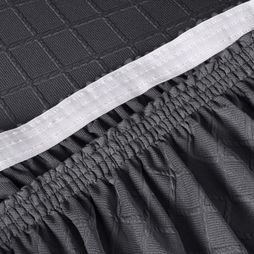 Fundas elásticas para sillas grises impermeables extraíbles y protector de muebles 6