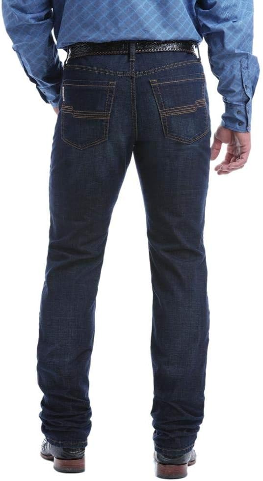 Cinch Mens Jesse Mid Rise Slim Fit Straight Leg Denim Jean Denim 35x34