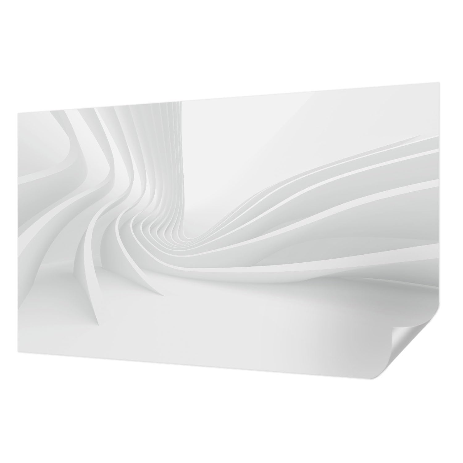 Décoration intérieure de chambre avec le panneau mural adhésif Tulup aux lignes fluides