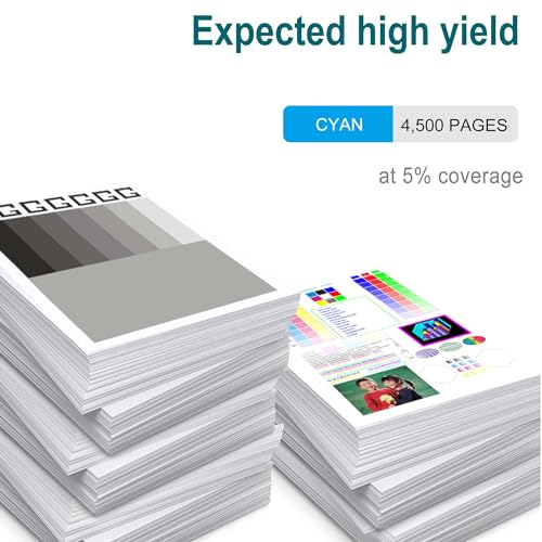 Image of 212A Cyan Toner Cartridges Replacement for HP 212A W2121A M554, M555 M578 | Compatible for HP Color LaserJet Enterprise M555,M554,MFP M578 Series M554dn, M555dn, M555x Printer Ink (1 Pack)