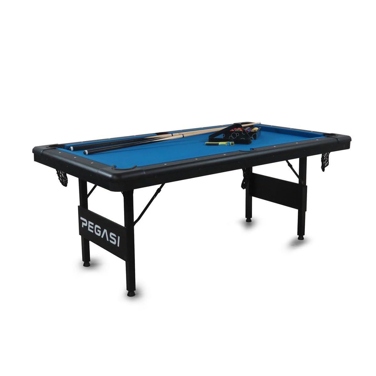 Pegasi Billardtisch Foldy 6ft - Schwarz - zusammenklappbar