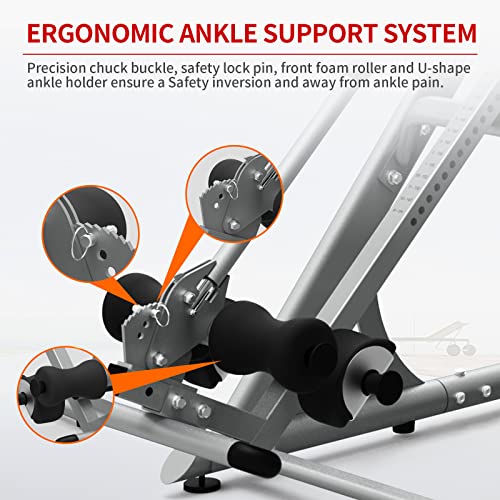 HARISON Heavy Duty Inversion Table for Back Pain Relief 350 LBS