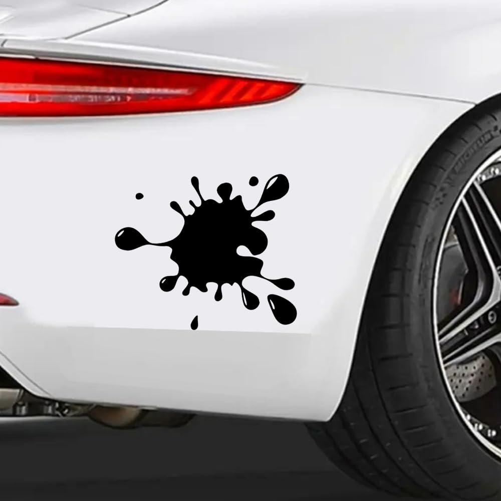 2 pegatinas de vinilo autoadhesivas de 15 x 14 cm, para ventanas de coche, parachoques, portátiles, ventanas, paredes, accesorios para el exterior del coche, #DZ245 (negro) - 2