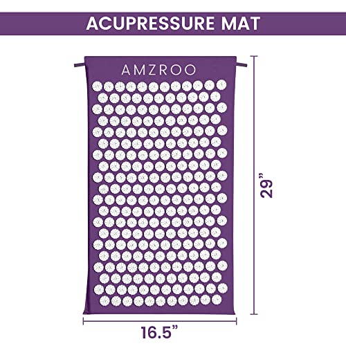 Acupressure Mat/Acupuncture Mat For Wellness, Muscle Relaxation, Back/Neck Pain Relief And Tension Release(Purple) #TOP1
