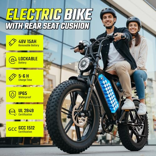 SISIGAD Electric Bike for Adults,Peak 1500W