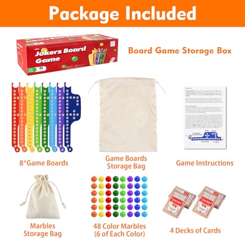 Juego de Mesa Pegs and Jokers con Tableros y Cartas miniatura 4